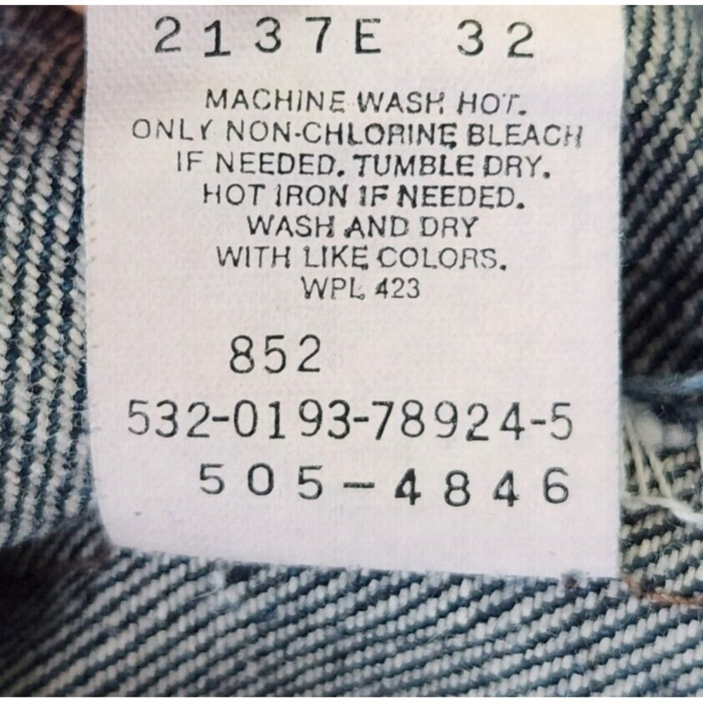 Vintage 90s Levi's 505 Straight Jeans Men's 40x30* Blue Denim Made in USA - Picture 4 of 14